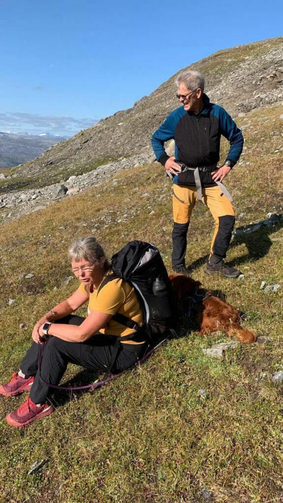 PÅ TUR. Rune og Lindis Pettersen er glad i både nærturer og toppturer PÅ TUR. Rune og Lindis Pettersen er glad i både nærturer og toppturer Foto: Solveig Strøm