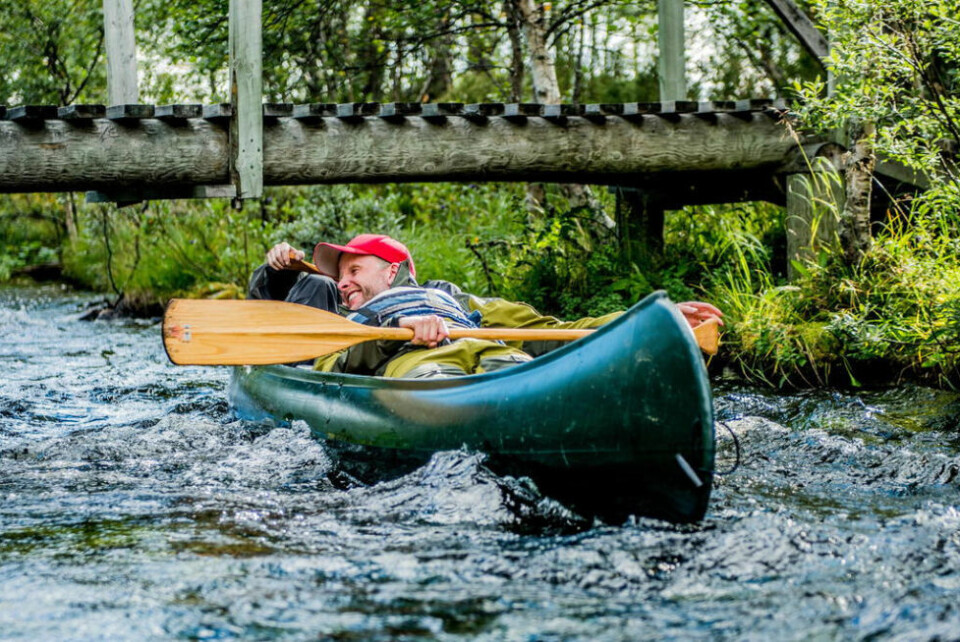 Deler ut penger til friluftsliv Foto: Thomas Rasmus Juell Skaug