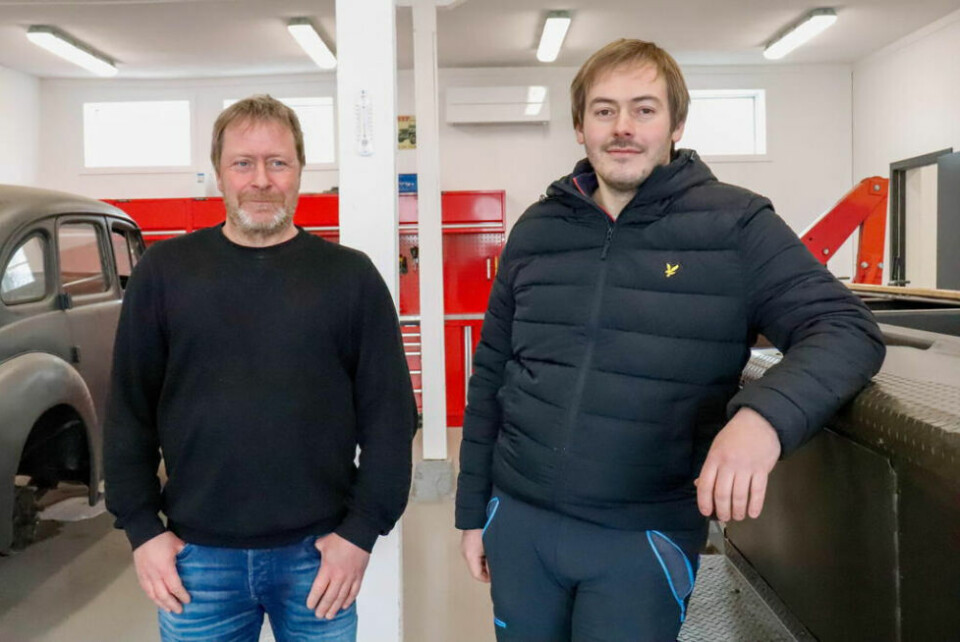 STORE PLANER. Raymond Olsen (t.v.) og Emil Skatvik (t.h.) har planer om å åpne Arsenalet mer opp for besøkende. STORE PLANER. Raymond Olsen (t.v.) og Emil Skatvik (t.h.) har planer om å åpne Arsenalet mer opp for besøkende. Foto: Anita Sjåvik