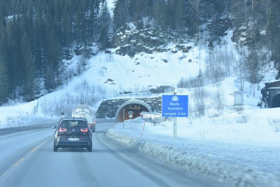 UP beslagla et førerkort i denne tunnelen tirsdag kveld. UP beslagla et førerkort i denne tunnelen tirsdag kveld. Foto: Arkiv
