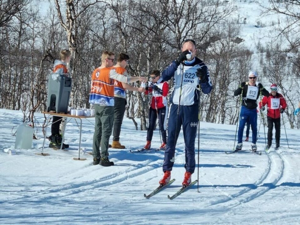 Såki 2022Stig Wiik får i seg litt saft underveis
