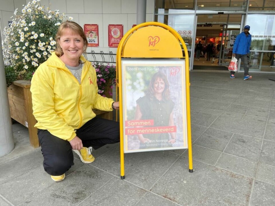 INGELIN OG INGELIN. Her er statssekretæren som ønsker seg fast sete i nasjonalforsamlingen. Ingelin Noresjø (KrF) fra Fauske er partiets førstekandidat i Nordland. INGELIN OG INGELIN. Her er statssekretæren som ønsker seg fast sete i nasjonalforsamlingen. Ingelin Noresjø (KrF) fra Fauske er partiets førstekandidat i Nordland. Foto: Kenneth Strømsvåg