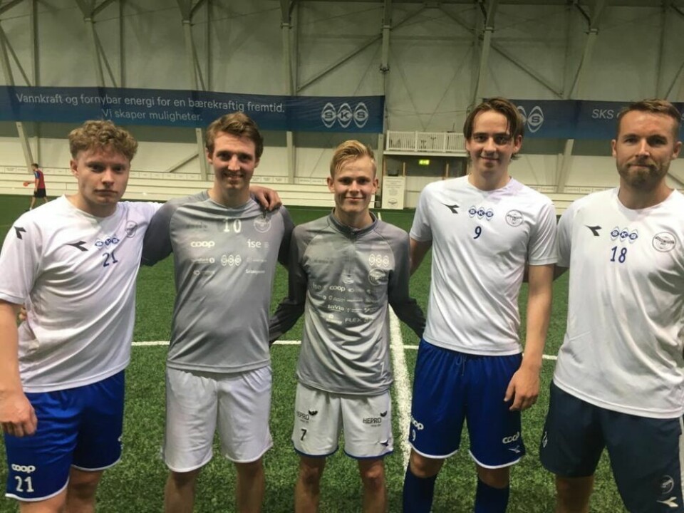 70 ELLER MER. Dette er de fem i årets Sprint-stall med flest kamper for klubben. Fra venstre: Jonas Enge Melvik, Joakim Moen Lund, Sondre Nyland, Petter Setså og Marius Sletbakk Fredriksen. 70 ELLER MER. Dette er de fem i årets Sprint-stall med flest kamper for klubben. Fra venstre: Jonas Enge Melvik, Joakim Moen Lund, Sondre Nyland, Petter Setså og Marius Sletbakk Fredriksen. Foto: Stig Bjørnar Karlsen
