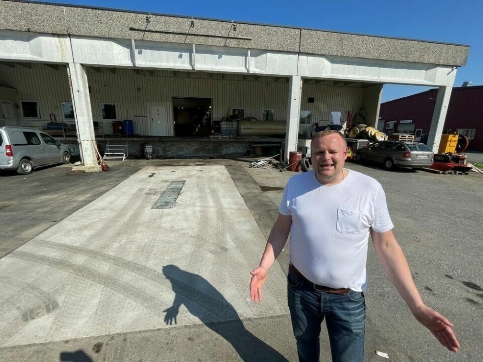 VASKEPLASS. Det er også klargjort en vaskeplass for alt fra buss, bobiler og andre kjøretøy på tomta i Marmorveien. VASKEPLASS. Det er også klargjort en vaskeplass for alt fra buss, bobiler og andre kjøretøy på tomta i Marmorveien. Foto: Helge Simonsen