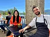 GODT TEAM. Restaurantsjef Andreea Larsen (38) og soussjef Ziad Albuaini (27) er et godt team som sørger for at gjestene får noe godt å spise og drikke.