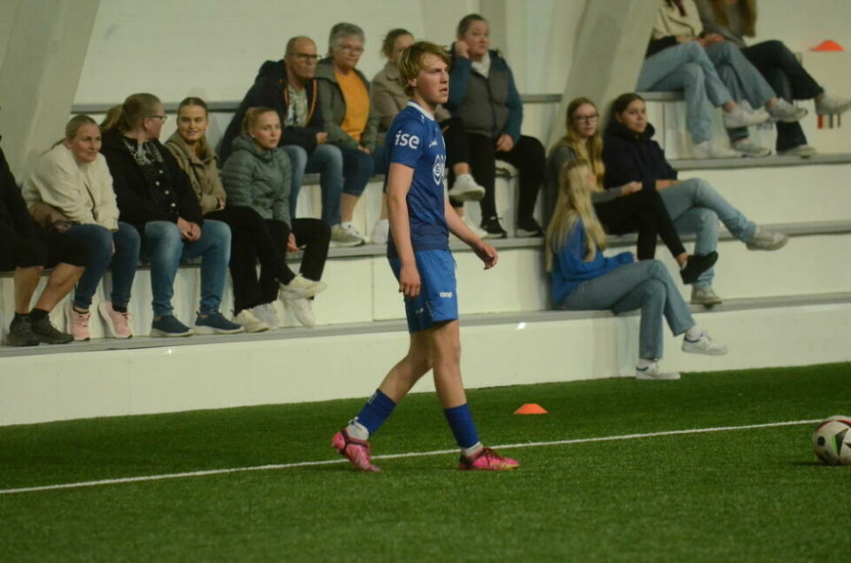 SCORET. Andreas Wold Gleinsvåg sin 1-1 scoring var startskuddet for Sprint sitt comeback mot Bossmo & Ytteren i kampen som til slutt endte med komfortable 4-1. SCORET. Andreas Wold Gleinsvåg sin 1-1 scoring var startskuddet for Sprint sitt comeback mot Bossmo & Ytteren i kampen som til slutt endte med komfortable 4-1. Foto: Espen Johansen
