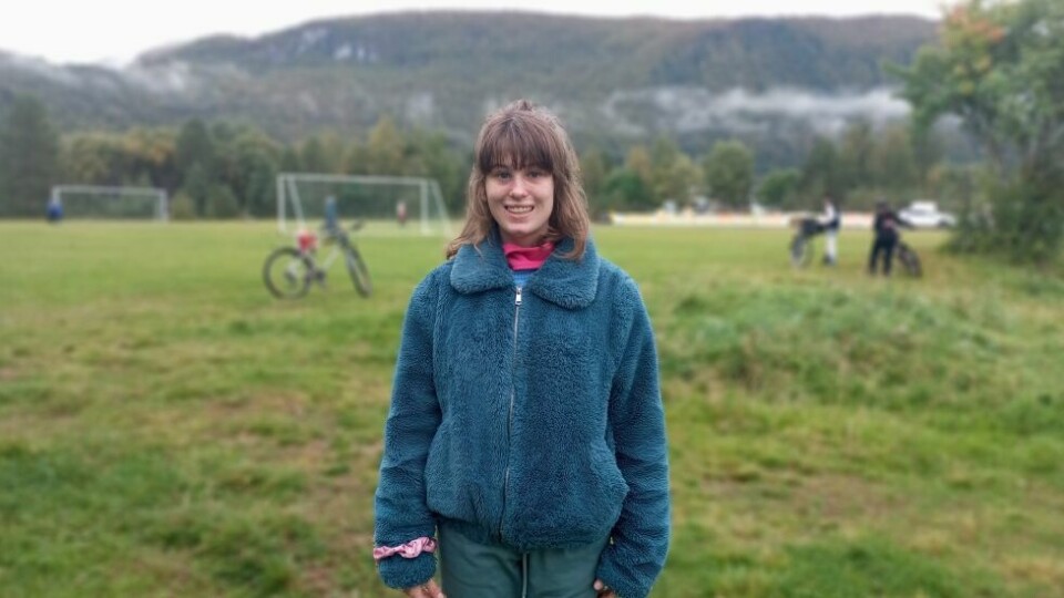 Aktivitetsdagen i SaltdalIngeborg Moxnes sier at hun har det veldig gøy.