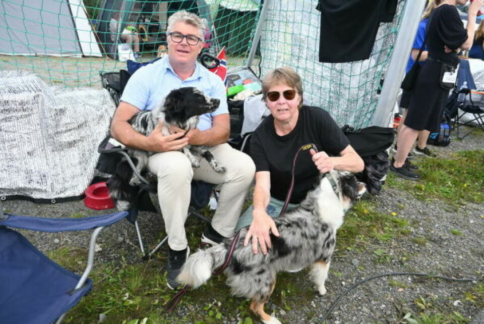 EN DRØM. Mette og Jan Kåre Krybelsrud fra Slåstad ved Kongsvinger syns det er en drøm å komme nordover på utstilling. EN DRØM. Mette og Jan Kåre Krybelsrud fra Slåstad ved Kongsvinger syns det er en drøm å komme nordover på utstilling. Foto: Stig Bjørnar Karlsen