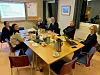 PROSJEKT. Den 11. januar var Helsedirektoratets Liv Tveito og Torstein Aure Leve på møte på Saltdal sykehjem sammen med Ørjan Kristensen fra Digipro Helse og tjenesteleder og fagutviklere ved sykehjemmet Therese J. Kvæl, Jeanette Enevoldsen og Eva Bredesen. Foto: Privat
