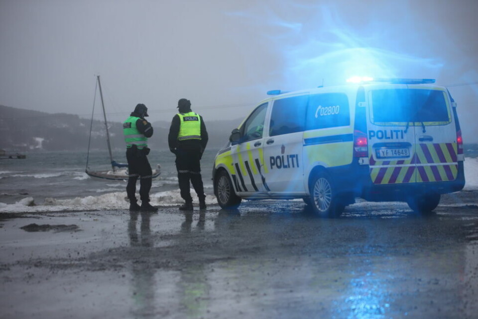 Politiet har rykket ut til Kleiva. Politiet har rykket ut til Kleiva. Foto: Lise Berntzen