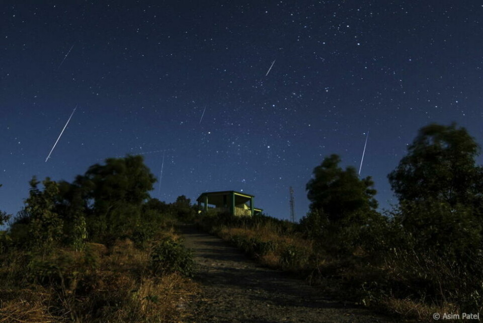 SPEKTAKULÆRT. Natt til torsdag og fredag kan du hvis været er riktig se meteorsvermen Geminidene på himmelen. SPEKTAKULÆRT. Natt til torsdag og fredag kan du hvis været er riktig se meteorsvermen Geminidene på himmelen. Foto: Asim Patel / Wikimedia commons