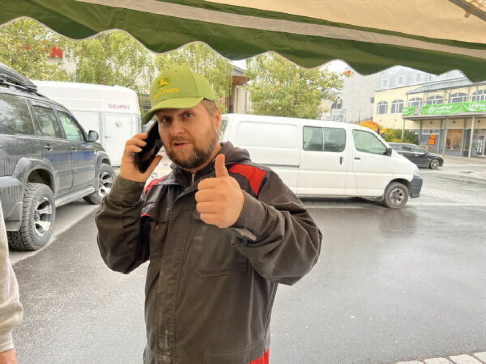 POSITIV. - Her får vi vist fram landbruket i regionen på en god måte, slår Stein Vegard Thuv fast. POSITIV. - Her får vi vist fram landbruket i regionen på en god måte, slår Stein Vegard Thuv fast. Foto: Espen Johansen