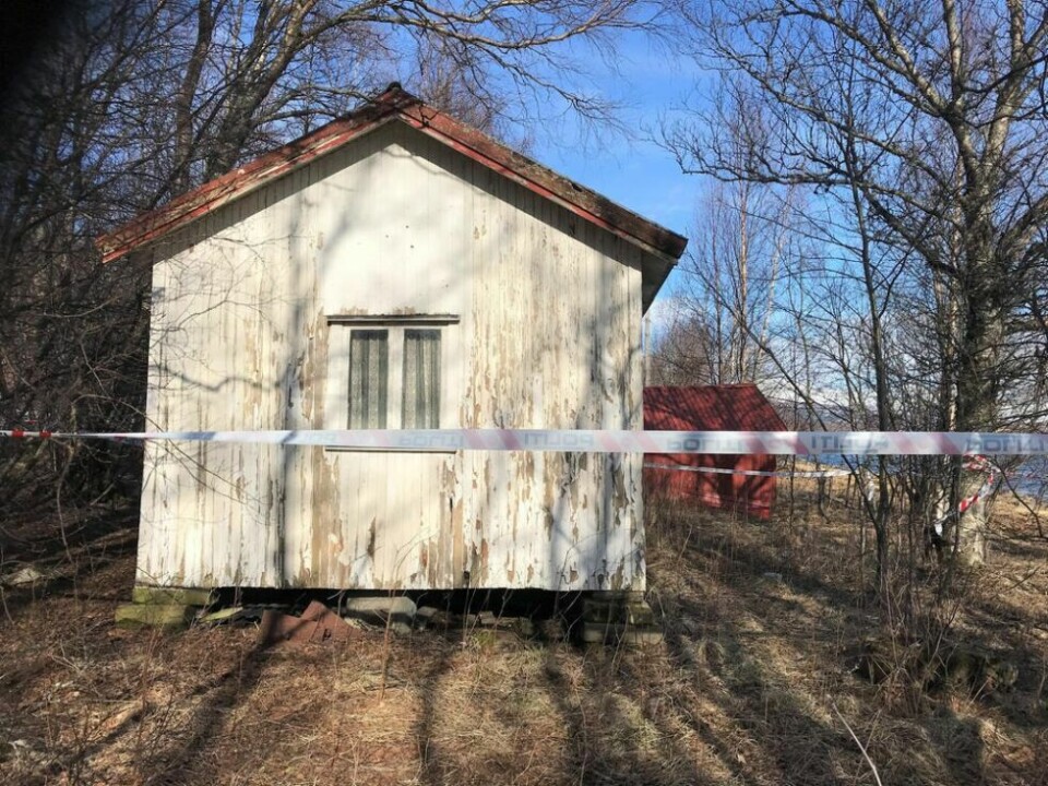 Det var i denne hytta dte ble gjort et likfunn søndag 26. april Det var i denne hytta dte ble gjort et likfunn søndag 26. april Foto: Sylvia Bredal