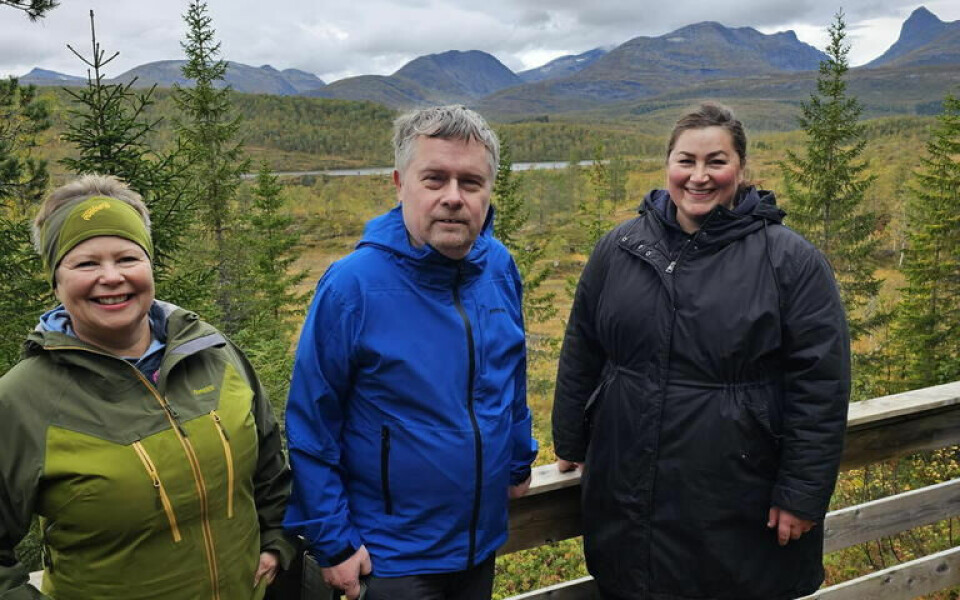 FIN TUR. Ordfører Marlen Rendall Berg (til høyde) hadde blant annet med seg partikollega i Senterpartiet Siv Mossleth fra Saltdal og Samuel Grønhaug. FIN TUR. Ordfører Marlen Rendall Berg (til høyde) hadde blant annet med seg partikollega i Senterpartiet Siv Mossleth fra Saltdal og Samuel Grønhaug. Foto: privat