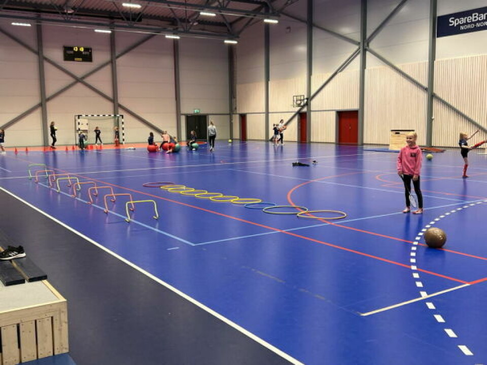 ALTERNATIV. Inne i håndballdelen av flerbrukshallen var det satt opp flere aktiviteter som ikke nødvendigvis inneholdt en fotball, men som likevel er nyttige og artige øvelser. ALTERNATIV. Inne i håndballdelen av flerbrukshallen var det satt opp flere aktiviteter som ikke nødvendigvis inneholdt en fotball, men som likevel er nyttige og artige øvelser. Foto: Espen Johansen