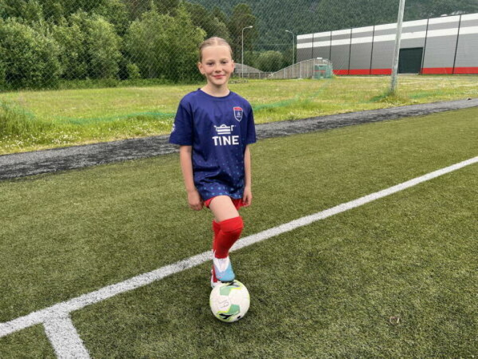 LÆRT MASSE. Vilje (11) stortrivdes på FKSK og Tine fotballskole og lærte både bedre ballkontroll og skudd. LÆRT MASSE. Vilje (11) stortrivdes på FKSK og Tine fotballskole og lærte både bedre ballkontroll og skudd. Foto: Espen Johansen