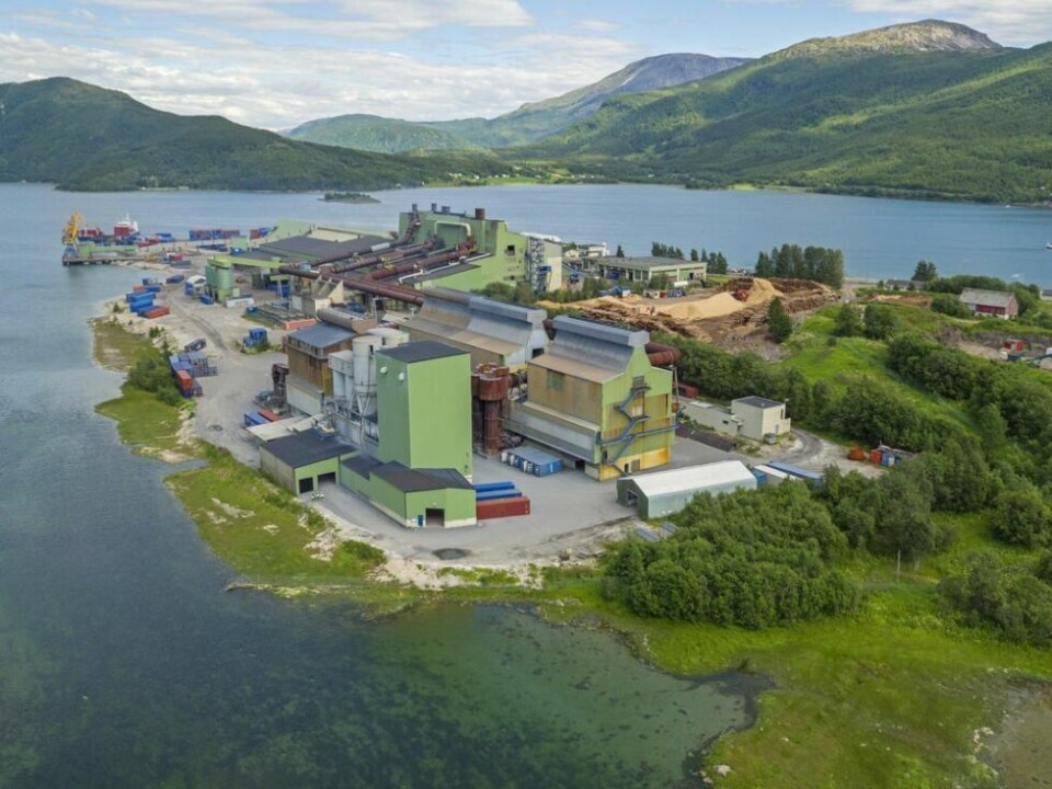 RENSEANLEGGET. Dronefoto av Elkem Salten. RENSEANLEGGET. Dronefoto av Elkem Salten. Foto: Fotograf Knut Holst