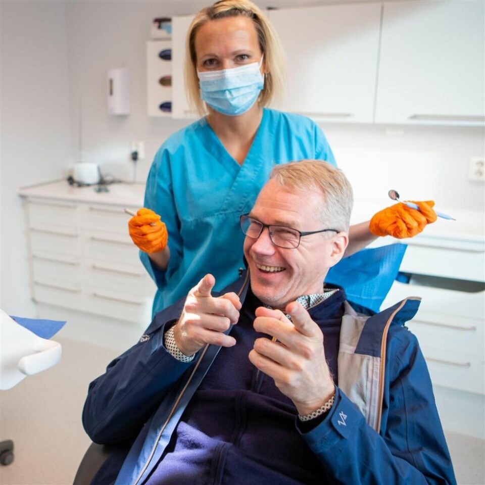 Christian Torset er svært fornøyd med jobben som den offentlige tannhelsetjenesten i Nordland har gjort i 70 år. Christian Torset er svært fornøyd med jobben som den offentlige tannhelsetjenesten i Nordland har gjort i 70 år. Foto: Thor-Wiggo Skille