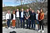 F.v. Siv Anita Johnsen Brekke, Fauske Høyre, Ingelin Noresjø, fylkesråd for næring og nestleder i KrF, Kjell Ingolf Ropstad, barne- og familieminister, Lars Vestnes, ordførerkandidat Bodø Høyre, Jørn Stene, ordfører Fauske kommune, Arne Ivar Mikalsen, Nordland venstre og fylkestinget, Roger Henriksen, konstituert direktør Valnesfjord Helsesportssenter, Linda Salemonsen, varaordfører, Mathilde Winther, prosjektleder Sjunkhatten folkehøgskole. Foto: Linn Braseth-Gulliksen