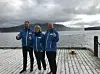 Fauske Høyre var med på spleiselaget for årets driftsregning av fontenen. Her representert ved de tre øverste på nominasjonslista, f.v. Ronny Borge, leder, Siv Anita Johnsen Brekke og Ketil Skår (2. og 3. plass). Foto: Linn Braseth-Gulliksen