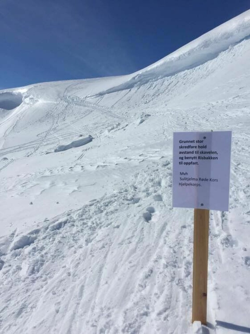 FØR SKREDET. Slik så det ut ved Anna-skavlen før den ga etter og raste. FØR SKREDET. Slik så det ut ved Anna-skavlen før den ga etter og raste. Foto: Robin Kosmo
