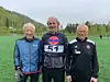 VETERANER. Richard Kringhaug, Gøran Engan og Finn-Obert bentsen var blant de eldste i Saltdalsløpet. Da løpet ble arrangert for første gang på 1990-tallet var Engan en av grunleggerne. Foto: IL Vinger