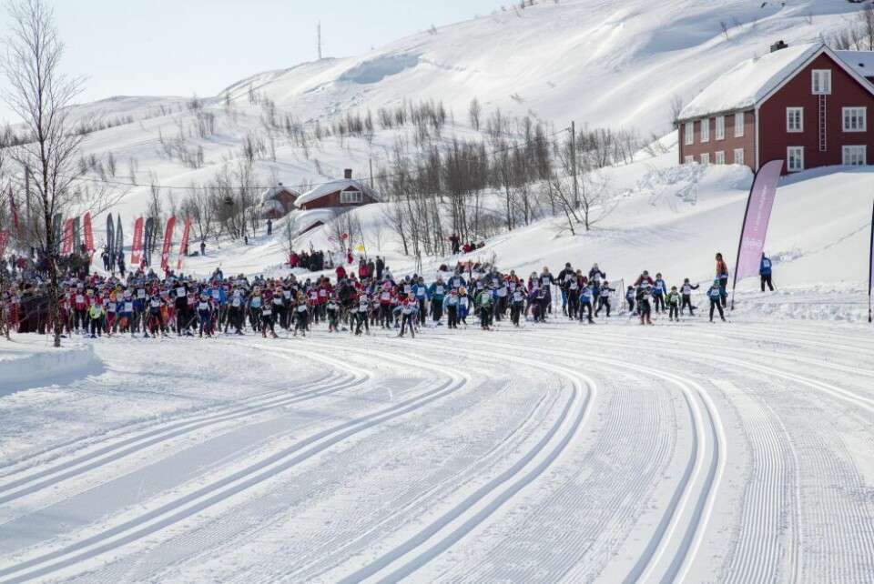 Se bilder fra starten på 11-kilometeren