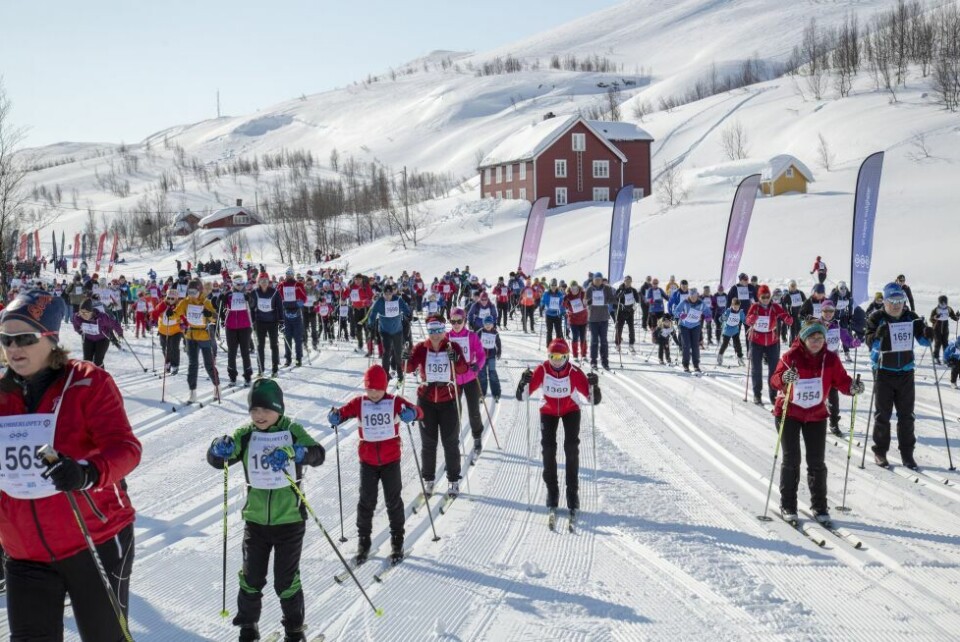 Se bilder fra starten på 11-kilometeren