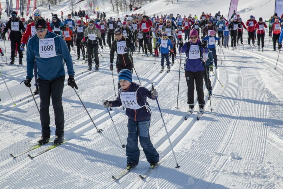 Se bilder fra starten på 11-kilometeren