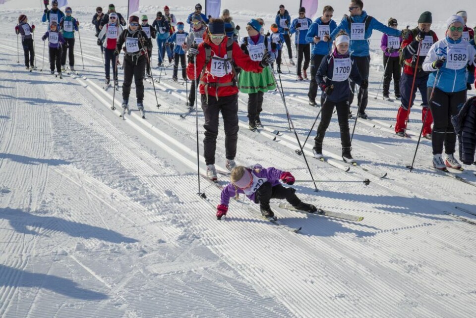 Se bilder fra starten på 11-kilometeren
