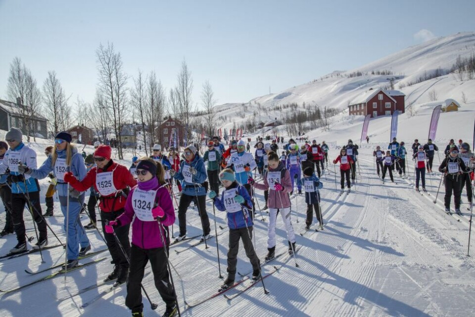 Se bilder fra starten på 11-kilometeren