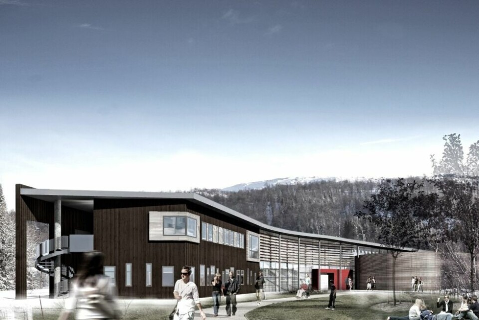 Plantegninger fra søknaden om Sjunkhatten folkehøgskole. Illustrasjon: Jo Åstorp Plantegninger fra søknaden om Sjunkhatten folkehøgskole. Illustrasjon: Jo Åstorp