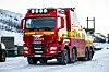 TUNGBERGER. MAN 8X8 med Omars påbygg. Foto: Drone Nord AS