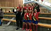 KUNNE ENDELIG JUBLE. Jentelaget fra Team Sápmi lå under i finalen mot Yukon, men hentet inn ledelsen og vant futsal-finalen i Arctic Winter Games 2018. Foto: Wanja Blind