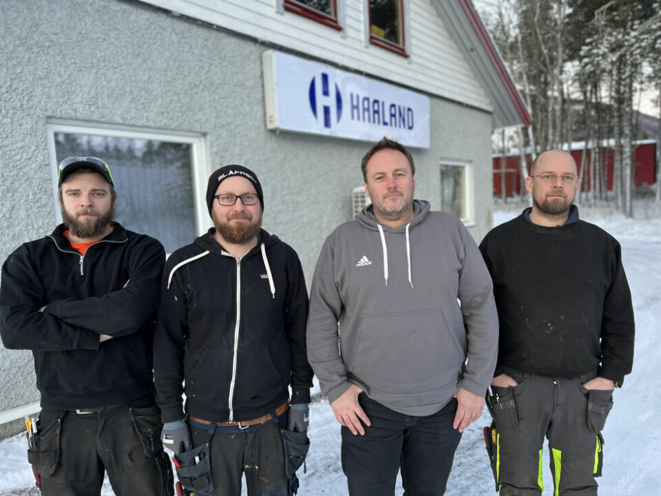 KLARE FOR KUNDEN. Setså`s Blikk og Ventilasjon AS er nå blitt en del av Haaland Nord, og kan med det levere et mye større spekter av tjenester til sine kunder. Kim Roar Horn Fastvold, Jonas Karlsson, Stig Morten Sletteng og Lars-Morten Brekke er klare til tjeneste for både nye og gamle kunder. KLARE FOR KUNDEN. Setså`s Blikk og Ventilasjon AS er nå blitt en del av Haaland Nord, og kan med det levere et mye større spekter av tjenester til sine kunder. Kim Roar Horn Fastvold, Jonas Karlsson, Stig Morten Sletteng og Lars-Morten Brekke er klare til tjeneste for både nye og gamle kunder. Foto: Saltenposten AS