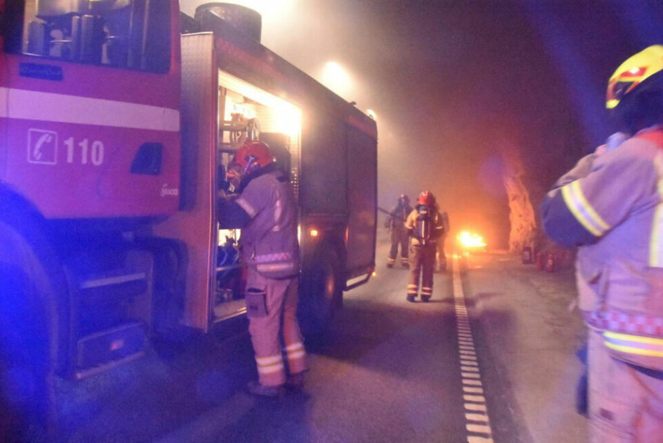 ULYKKE. Skal man være uheldig å havne i en tunnelulykke, er det lurt å vite hva man skal gjøre ULYKKE. Skal man være uheldig å havne i en tunnelulykke, er det lurt å vite hva man skal gjøre Foto: Sylvia Bredal