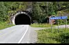 Det har vært en trafikkulykke i MIddagsfjellet tunnel. Foto: Arild Bjørnbakk