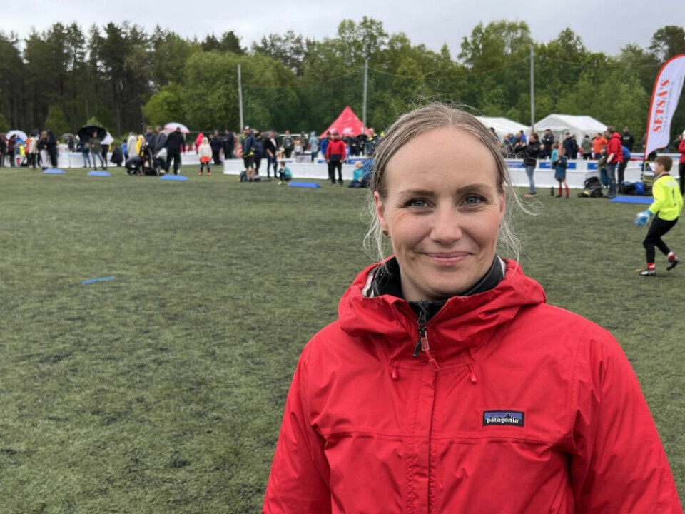 STOLT. Junie Larsen var både turneringsleder, trener og mamma i helgen og er kjempestolt over det Saltdalkameratene fikk til med den største miniputt-turneringa noensinne. STOLT. Junie Larsen var både turneringsleder, trener og mamma i helgen og er kjempestolt over det Saltdalkameratene fikk til med den største miniputt-turneringa noensinne. Foto: Espen Johansen