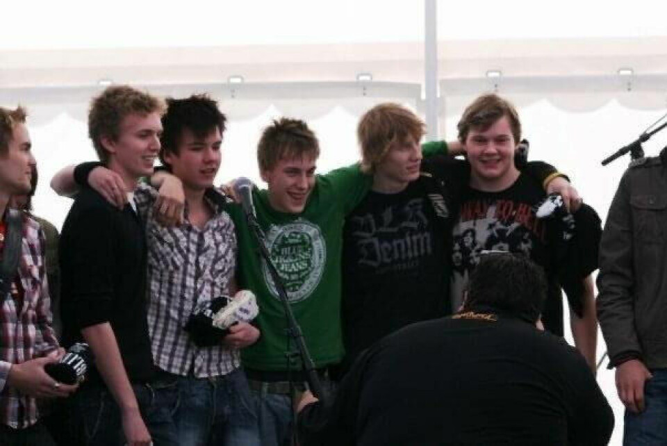 ROYAL ROCKERS. Lars Martin Hunstad, Ole-Aleksander Wold Lien, Ole Tobias Moen, Simon Solheim, Simon Pavall. ROYAL ROCKERS. Lars Martin Hunstad, Ole-Aleksander Wold Lien, Ole Tobias Moen, Simon Solheim, Simon Pavall. Foto: Ukjent