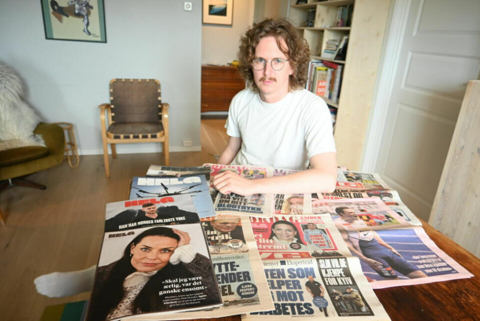 IKKE GAMMELDAGS. Lars Martin Hunstad jobber både for nettutgaven og papiravisen, men tror vi trenger papiravisen i vår digitaliserte tid. IKKE GAMMELDAGS. Lars Martin Hunstad jobber både for nettutgaven og papiravisen, men tror vi trenger papiravisen i vår digitaliserte tid. Foto: Stig Bjørnar Karlsen