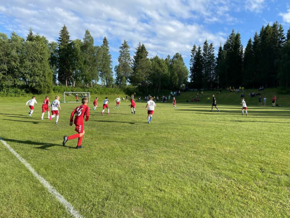 KAMP. Bilde fra kampen mot Overhalla. KAMP. Bilde fra kampen mot Overhalla. Foto: Foto: Stine Thorstensen