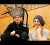 INNTAR STORMEN. Adam (14) og Maja Reiss (15) fra Straumen skal begge stå på scenen i Stormen. Han spiller høvding Råttpung og Maja spiller soldaten Kvapsilon. Alle foto: Sindre Groven