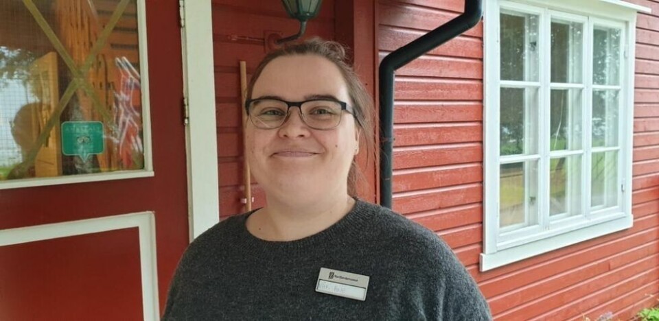 STRÅLENDE FORNØYD. Museumsmedarbeider Vår Ane Pettersen er veldig fornøyd med antall gjester som har vært på besøk. STRÅLENDE FORNØYD. Museumsmedarbeider Vår Ane Pettersen er veldig fornøyd med antall gjester som har vært på besøk. Foto: Julie Trulsvik Rasmussen