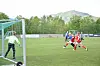 MYE AKTIVITET. Fotballklubben har treninger på Lakselva stadion nesten hele året. Her er to lag fra Sørfold og Saltdalkameratene i aksjon på banen for noen år tilbake. Foto: Arkivfoto