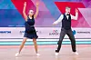 GODE. Martine Bjørnstad Karlsen og Thobias Jacobsen danset til tredjeplass i world cup i boogie woogie. Foto: WRRC