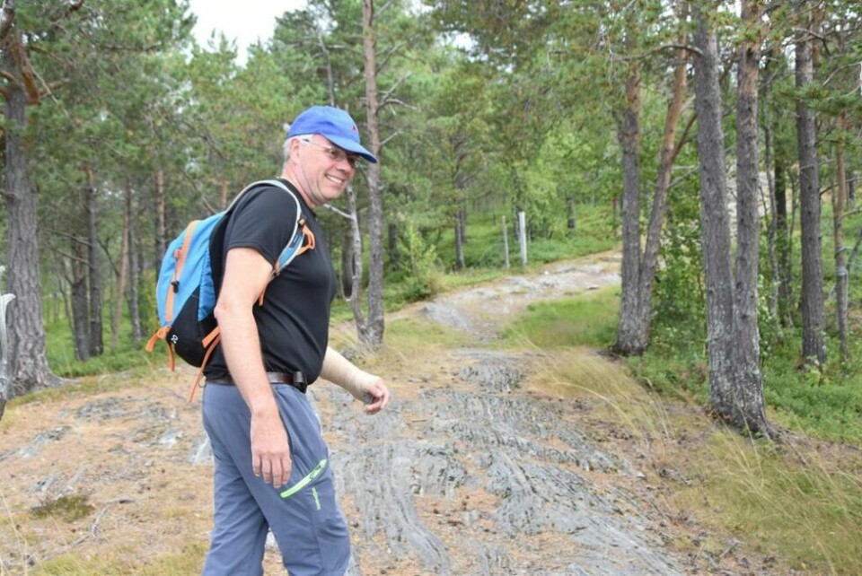 TRIVES PÅ TUR. Arild Jensen har tidligere gått vardemarsjen på Fauske. TRIVES PÅ TUR. Arild Jensen har tidligere gått vardemarsjen på Fauske. Foto: Linn Braseth-Gulliksen