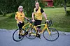 TRÅKKER TIL. Inger Støre Kristiansen og Frode Sørensen fra Fauske er klare for å sykle fra Bodø til Trondheim. Foto: Kenneth Strømsvåg