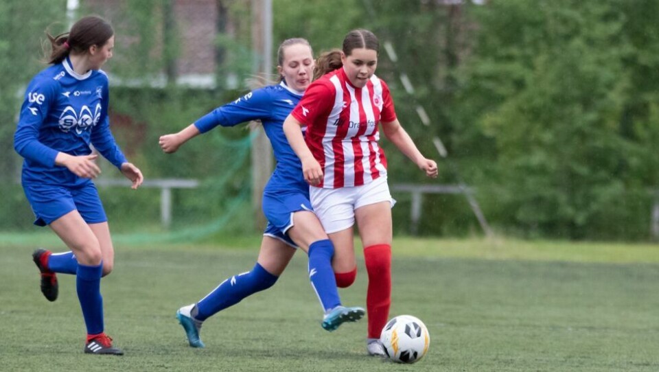 Linnea Pettersen (15) ble tomålsscorer da Saltdalkameratene slo Fauske/Sprint i J17/19-serien torsdag. Linnea Pettersen (15) ble tomålsscorer da Saltdalkameratene slo Fauske/Sprint i J17/19-serien torsdag. Foto: Tommy Pettersen