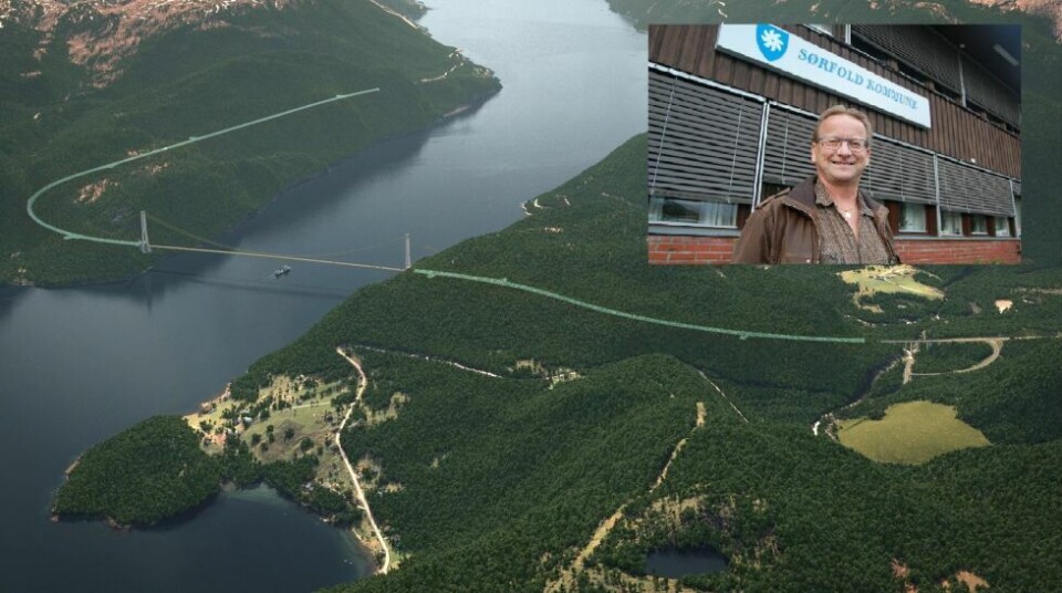 GLAD. Ordfører Gisle Hansen i Sørfold er glad for at det skal bygges ny E6 gjennom kommunen. GLAD. Ordfører Gisle Hansen i Sørfold er glad for at det skal bygges ny E6 gjennom kommunen. Foto: Statens Vegvesen/Stig Bjørnar Karlsen