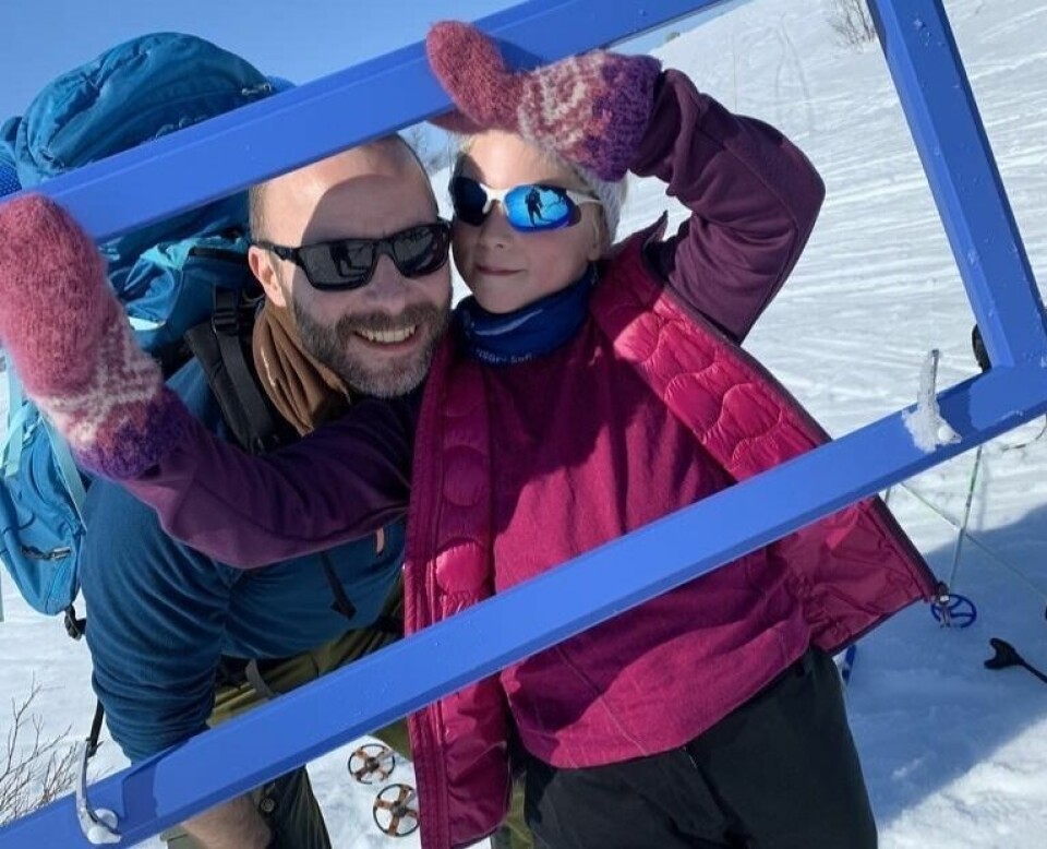 KONKURRANSE. Det var lagt ut rammer i løype og deltakerne ble opppfordret til å delta i en fotokonkurranse KONKURRANSE. Det var lagt ut rammer i løype og deltakerne ble opppfordret til å delta i en fotokonkurranse Foto: Ingrid Bredesen Hangaas